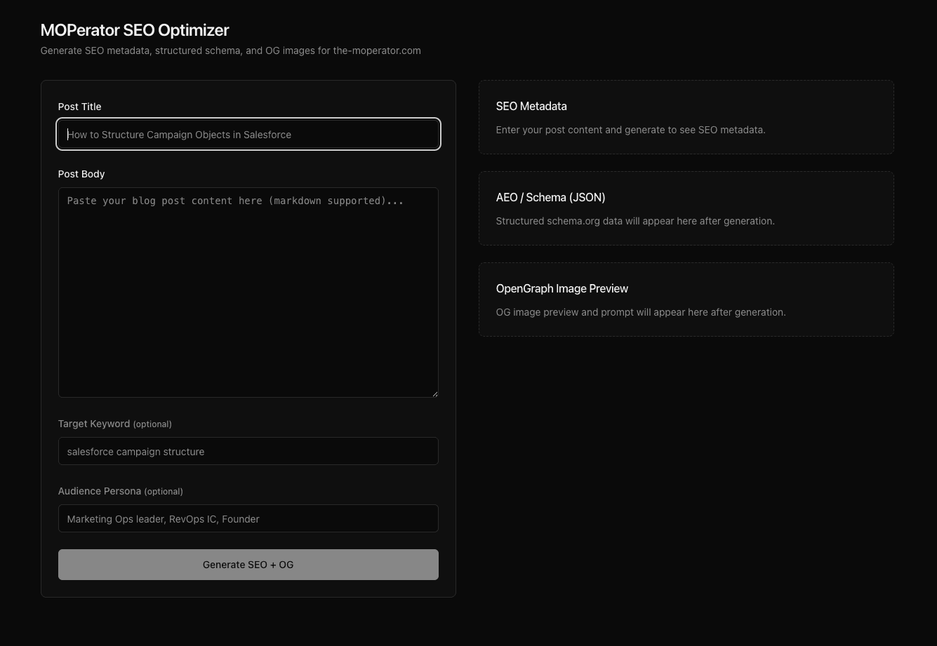 SEO/AEO Optimizer